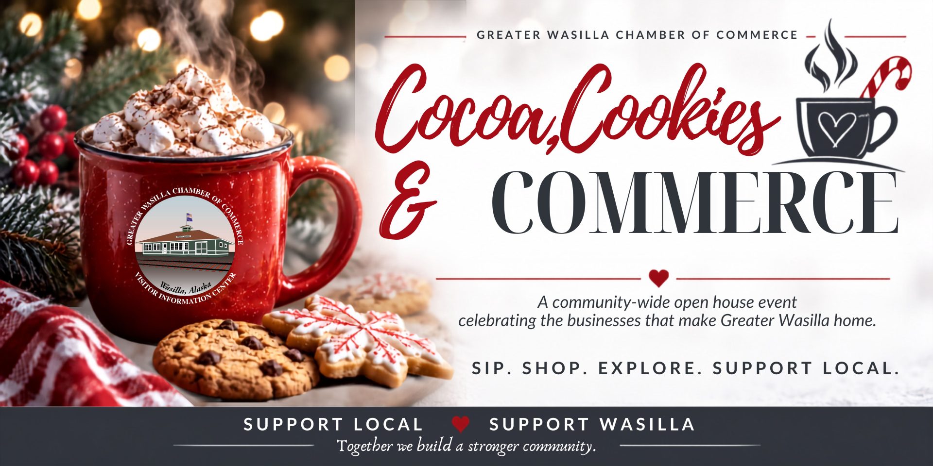 Cocoa Cookies & Commerce Banner