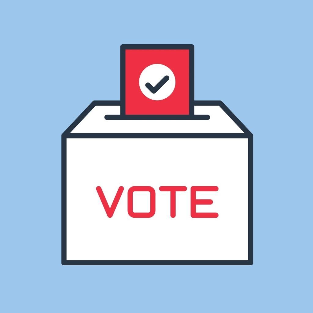 Navy-Blue-and-Red-Patriotic-Minimalism-Vote-Check-Box-Oval-Round-Laptop-Sticker